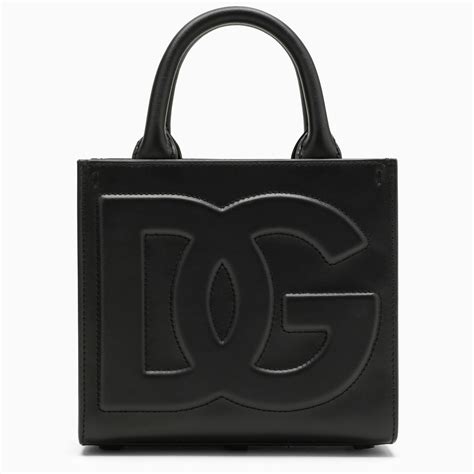 dolce gabbana nere pelle bianche|Borsa DG in pelle in Nero .